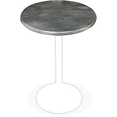Holland Bar Stools Utility Table Top (OD36RBLKSTL)