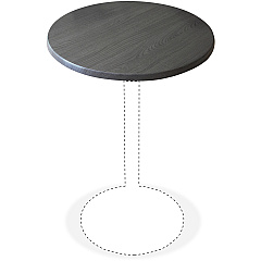 Holland Bar Stools Utility Table Top (OD36RCHAR)