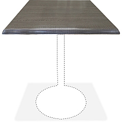 Holland Bar Stools Utility Table Top (OD30SCHAR)