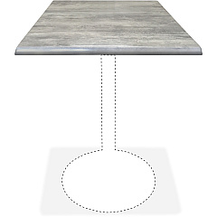Holland Bar Stools Utility Table Top (OD30SGRYSTN)