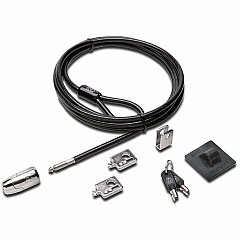 Kensington Desktop & Peripherals 2.0 Locking Kit 8 ft Cable - Keyed Lock - Black - Carbon Steel, Plastic - For Desktop Computer, Keyboard, Mouse, Computer - 1 Each (64424) Kensington Desktop & Peripherals 2.0 Locking Kit 8 ft Cable - Keyed Lock - Black - Carbon Steel, Plastic - For Desktop Computer, Keyboard, Mouse, Computer - 1 Each (64424)