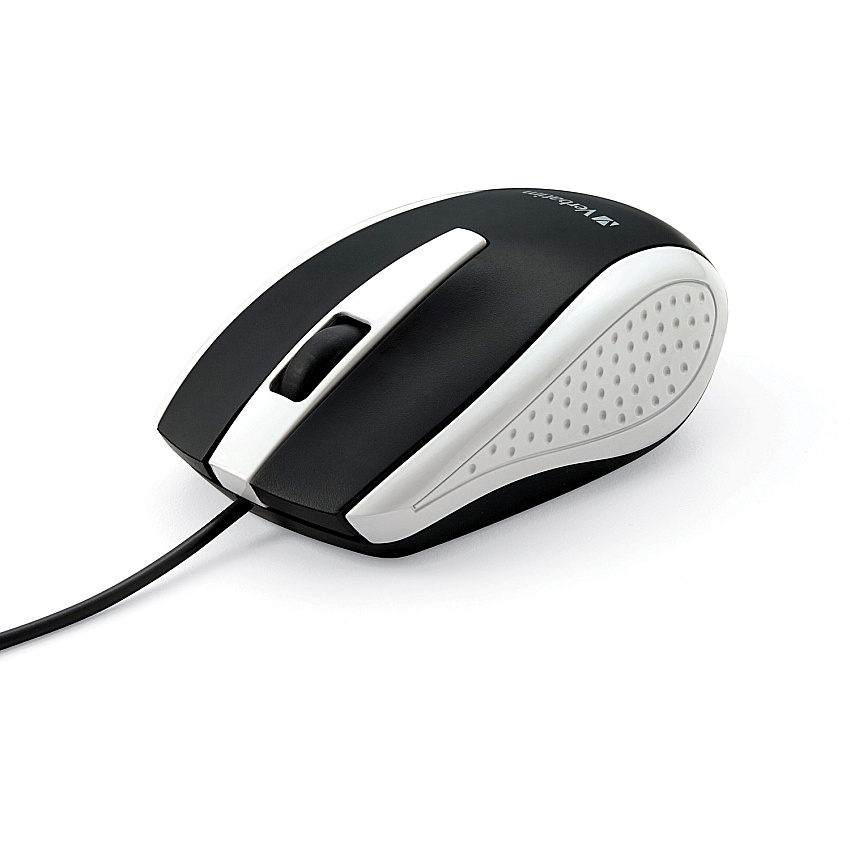 Verbatim Corded Optical Mouse Optical - Cable - White - USB Type A - Scroll Wheel - 3 Button(s) - 1 Each (99740)