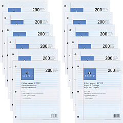 Sparco 3HP Filler Paper 2400 Sheets - Wide Ruled Front Ruling - Ruled Red Margin - 16 lb Basis Weight - 8" x 10 1/2" Sheet Size - White Paper - Bleed-free - 200/Pack - 12 / Bundle (82122BD) Sparco 3HP Filler Paper 2400 Sheets - Wide Ruled Front Ruling - Ruled Red Margin - 16 lb Basis Weight - 8" x 10 1/2" Sheet Size - White Paper - Bleed-free - 200/Pack - 12 / Bundle (82122BD)