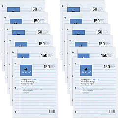 Sparco 3HP Filler Paper 1800 Sheets - College Ruled Front Ruling - Ruled Red Margin - 16 lb Basis Weight - 8" x 10 1/2" Sheet Size - White Paper - Bleed-free - 150/Pack - 12 / Bundle (82123BD) Sparco 3HP Filler Paper 1800 Sheets - College Ruled Front Ruling - Ruled Red Margin - 16 lb Basis Weight - 8" x 10 1/2" Sheet Size - White Paper - Bleed-free - 150/Pack - 12 / Bundle (82123BD)