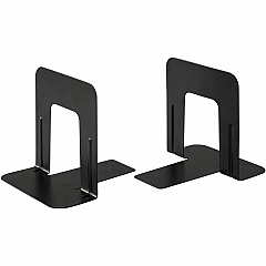 Business Source Heavy-gauge Steel Book Supports 5.25" Height x 5" Width x 4.75" Depth - Desktop - Non-skid Base, Scratch Resistant, Stain Resistant - Black - Steel - 2/Pair - 6 / Box (BSN42550BX) Business Source Heavy-gauge Steel Book Supports 5.25" Height x 5" Width x 4.75" Depth - Desktop - Non-skid Base, Scratch Resistant, Stain Resistant - Black - Steel - 2/Pair - 6 / Box (BSN42550BX)