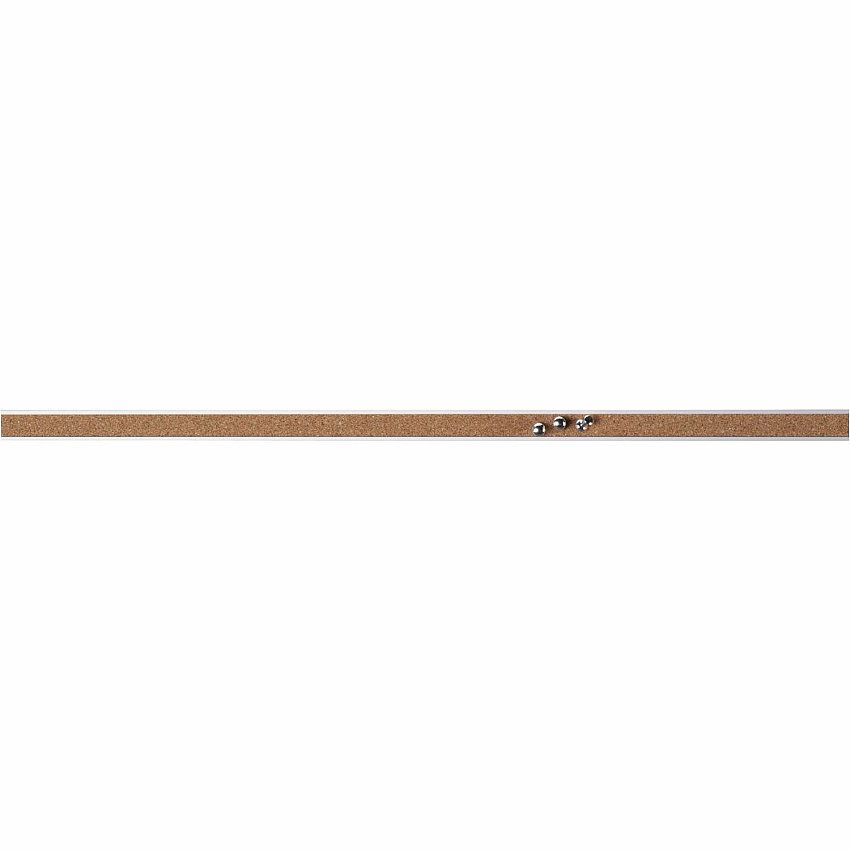 Lorell Cork Strip Bulletin Bars 24" Board Width - Cork Surface - Self-healing, Fade Resistant, Self-sealing - Anodized Aluminum Frame - 24 / Bundle (LLR49533BD)