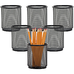 Lorell Mesh Wire Pencil Cup Holders 3.5" Height x 3.9" Width - Steel - Black - 6 / Box (LLR84149BX) Lorell Mesh Wire Pencil Cup Holders 3.5" Height x 3.9" Width - Steel - Black - 6 / Box (LLR84149BX)