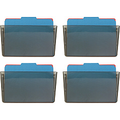 Officemate Mountable Wall File 7" Height x 13" Width x 4.12" Depth - Smoke - Plastic - 4 / Carton (21431CT) Officemate Mountable Wall File 7" Height x 13" Width x 4.12" Depth - Smoke - Plastic - 4 / Carton (21431CT)