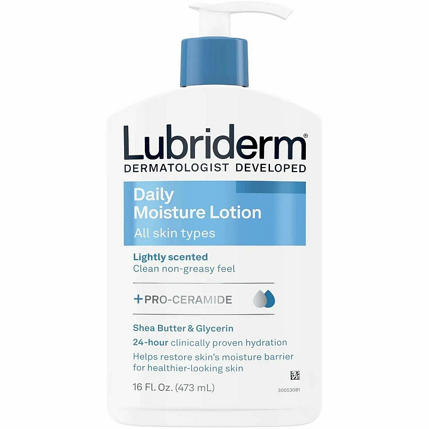 Lubriderm Daily Moisture Lotion Lotion - 16 fl oz - For Dry Skin - Applicable on Body, Face - Skin - Moisturising, Lightweight, Absorbs Quickly, Paraben-free, Phthalates-free, Dye-free - 1 Each (48305)