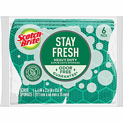Scotch-Brite Scrub Dots Heavy-duty Scrub Sponge 2.5" Height x 6.2" Width x 4.7" Depth - 1 Pack - Green (303064) Scotch-Brite Scrub Dots Heavy-duty Scrub Sponge 2.5" Height x 6.2" Width x 4.7" Depth - 1 Pack - Green (303064)