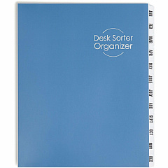 Smead Letter Recycled Organizer Folder 8 1/2" x 11" - 12 Divider - Blue - 35% Recycled - 1 Each (89286) Smead Letter Recycled Organizer Folder 8 1/2" x 11" - 12 Divider - Blue - 35% Recycled - 1 Each (89286)