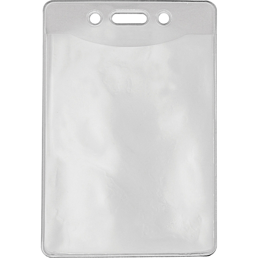 Advantus Government/Military ID Holders Support 2.88" x 3.88" Media - Vertical - Vinyl - Clear - Durable - 50 / Pack (97097)