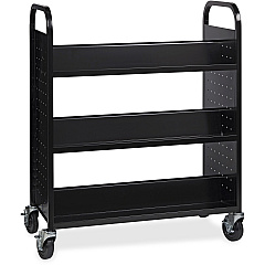 Lorell Double-sided Book Cart (99931) Lorell Double-sided Book Cart (99931)