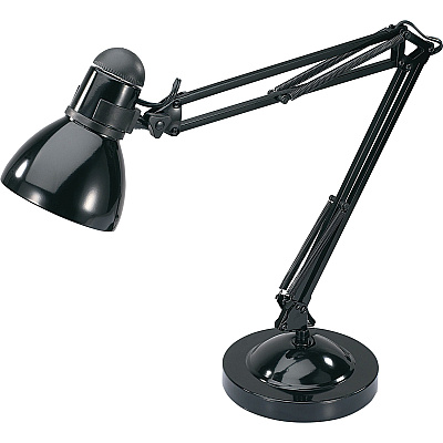 Lorell Architect LED Desk Lamp with Clamp 10 W LED Bulb - Desk Mountable - Black - for Desk, Table - 1 Each (LLR99954)