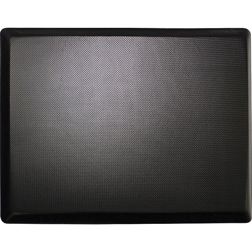 Lorell Energizing Sit/Stand Mat Desk Protection - 20" Length x 30" Width x 0.750" Thickness - Rectangular - Memory Foam - Black - 1 Each (LLR99985)
