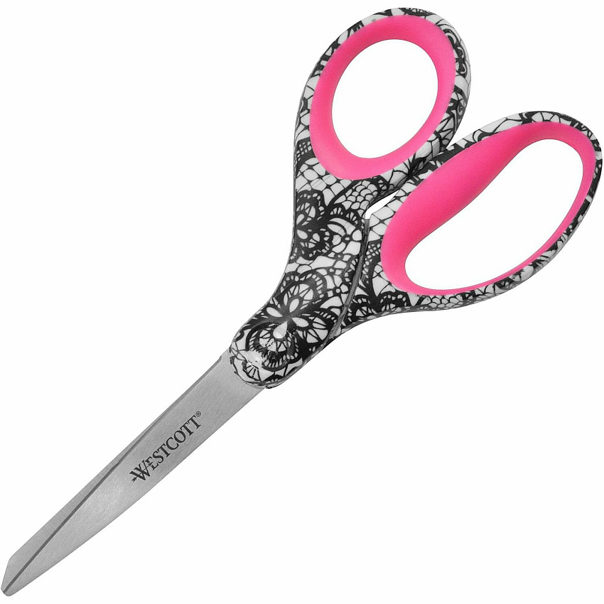 Westcott 8" Fashion Scissors 8" Blade Length - 8" Overall Length - Left/Right - Stainless Steel - Multi - 1 Each (16660)