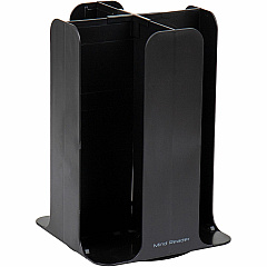 Mind Reader Totem Breakroom Cup/Lid Holder 80 Cup Capacity - Black - 1 Each (CDISPBLK)