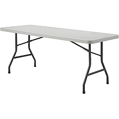Lorell Extra-Capacity Ultra-Lite Folding Table Light Gray Top - Dark Gray Base - 750 lb Capacity - 72" Table Top Width x 30" Table Top Depth - 29.25" Height - Gray - High-density Polyethylene (HDPE) Top Material - 1 Each (LLR12347) Lorell Extra-Capacity Ultra-Lite Folding Table Light Gray Top - Dark Gray Base - 750 lb Capacity - 72" Table Top Width x 30" Table Top Depth - 29.25" Height - Gray - High-density Polyethylene (HDPE) Top Material - 1 Each (LLR12347)