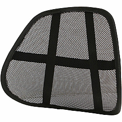 Lorell Ergo Mesh Lumbar Back Support Black - 1 Each (LLR42171)