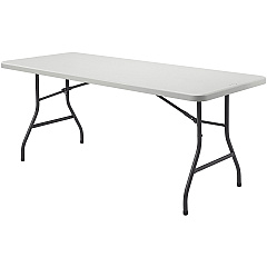 Lorell Ultra-Lite Banquet Table Light Gray Rectangle Top - Dark Gray Base - 600 lb Capacity - 72" Table Top Width x 30" Table Top Depth x 2" Table Top Thickness - 29" Height - Indoor, Outdoor, Banquet - Gray - High-density Polyethylene (HDPE) T (LLR66655) Lorell Ultra-Lite Banquet Table Light Gray Rectangle Top - Dark Gray Base - 600 lb Capacity - 72" Table Top Width x 30" Table Top Depth x 2" Table Top Thickness - 29" Height - Indoor, Outdoor, Banquet - Gray - High-density Polyethylene (HDPE) T (LLR66655)