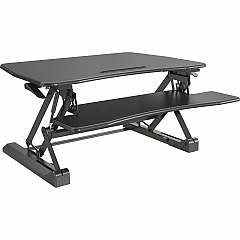 Lorell Gas Lift Monitor Riser Flat Panel Display Type Supported - 19.50" Height x 35.50" Width x 23.25" Depth - Desktop - Steel, Medium Density Fiberboard (MDF), Polyvinyl Chloride (PVC) - Black - Gas Lift - 1 Each (LLR99553) Lorell Gas Lift Monitor Riser Flat Panel Display Type Supported - 19.50" Height x 35.50" Width x 23.25" Depth - Desktop - Steel, Medium Density Fiberboard (MDF), Polyvinyl Chloride (PVC) - Black - Gas Lift - 1 Each (LLR99553)