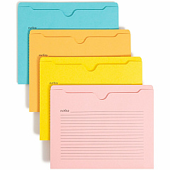 Smead Straight Tab Cut Letter Recycled File Jacket 8 1/2" x 11" - 2 Plys - Aqua, Goldenrod, Pink, Yellow - Preprinted, Closed Sides, Reinforced Tab, Closed Sides, Durable - 10% Recycled - 12 / Pack (75616) Smead Straight Tab Cut Letter Recycled File Jacket 8 1/2" x 11" - 2 Plys - Aqua, Goldenrod, Pink, Yellow - Preprinted, Closed Sides, Reinforced Tab, Closed Sides, Durable - 10% Recycled - 12 / Pack (75616)