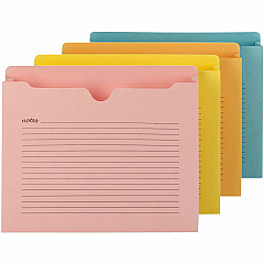 Smead Straight Tab Cut Letter Recycled File Jacket 8 1/2" x 11" - 2" Expansion - 2 Plys - Aqua, Goldenrod, Pink, Yellow - Preprinted, Closed Sides, Reinforced Tab, Closed Sides, Durable - 10% Recycled - 12 / Pack (75694) Smead Straight Tab Cut Letter Recycled File Jacket 8 1/2" x 11" - 2" Expansion - 2 Plys - Aqua, Goldenrod, Pink, Yellow - Preprinted, Closed Sides, Reinforced Tab, Closed Sides, Durable - 10% Recycled - 12 / Pack (75694)