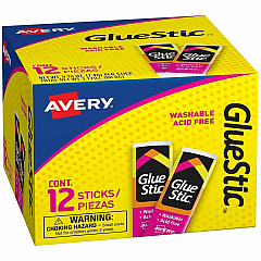 Avery® Permanent Glue Stic 0.26 fl oz - White - 12 / Box (00166BX) Avery® Permanent Glue Stic 0.26 fl oz - White - 12 / Box (00166BX)