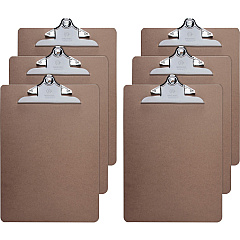 Business Source Hardboard Clipboard Standard - 9" x 12 1/2" Sheet Size - Hardboard - Brown - 6 / Bundle (BSN65637BD) Business Source Hardboard Clipboard Standard - 9" x 12 1/2" Sheet Size - Hardboard - Brown - 6 / Bundle (BSN65637BD)