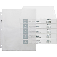 Business Source Top-Loading Poly Sheet Protectors 3.2 mil Thickness - For Letter 8 1/2" x 11" Sheet - 3 x Holes - Ring Binder - Rectangular - Clear - Polypropylene - 100/Box - 5 / Carton (BSN74550CT) Business Source Top-Loading Poly Sheet Protectors 3.2 mil Thickness - For Letter 8 1/2" x 11" Sheet - 3 x Holes - Ring Binder - Rectangular - Clear - Polypropylene - 100/Box - 5 / Carton (BSN74550CT)