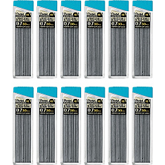Pentel Super Hi-Polymer Leads 0.7 mm , Medium Point - HB - Black Lead - 30/Tube - 12 / Box (C27HBBX) Pentel Super Hi-Polymer Leads 0.7 mm , Medium Point - HB - Black Lead - 30/Tube - 12 / Box (C27HBBX)