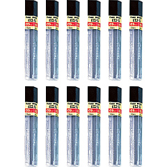 Pentel Super Hi-Polymer Leads 0.5 mm , Fine Point - HB - Black Lead - 12/Tube - 12 / Box (C505HBBX) Pentel Super Hi-Polymer Leads 0.5 mm , Fine Point - HB - Black Lead - 12/Tube - 12 / Box (C505HBBX)