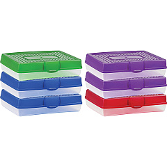 Storex Carrying Case Pencil - Assorted Bright Impact Resistance - Plastic Body - Translucent - 2.9" Height x 11.3" Width x 7.8" Depth - 1 Carton (61645U06C) Storex Carrying Case Pencil - Assorted Bright Impact Resistance - Plastic Body - Translucent - 2.9" Height x 11.3" Width x 7.8" Depth - 1 Carton (61645U06C)