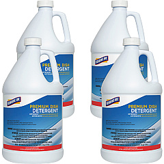 Genuine Joe Premium Dish Detergent Concentrate - 128 fl oz (4 quart) - Recommended For: Grease Remover - Blue - 4 / Carton (GJO99678CT) Genuine Joe Premium Dish Detergent Concentrate - 128 fl oz (4 quart) - Recommended For: Grease Remover - Blue - 4 / Carton (GJO99678CT)