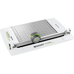 Westcott CarboTitanium Rotary Trimmer CarboTitanium Blade - 12" Cutting Length - 3" Height x 12.1" Width x 19.3" Length - Multi-position Push Button - White, Green - 1 Each (16718) Westcott CarboTitanium Rotary Trimmer CarboTitanium Blade - 12" Cutting Length - 3" Height x 12.1" Width x 19.3" Length - Multi-position Push Button - White, Green - 1 Each (16718)