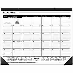 At-A-Glance Classic Monthly Desk Pad Monthly - 12 Month - January 2027 to December 2027 - 1 Month Single Page Layout - 24" x 19" Sheet Size - Desktop - White - Paper - 4 / Bundle (SK3000BD) At-A-Glance Classic Monthly Desk Pad Monthly - 12 Month - January 2027 to December 2027 - 1 Month Single Page Layout - 24" x 19" Sheet Size - Desktop - White - Paper - 4 / Bundle (SK3000BD)
