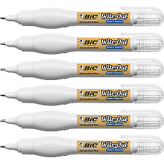 Wite-Out Shake n' Squeeze Correction Pens Tip Applicator - 8 mL - White - 6 / Box (WOSQPP11BX) Wite-Out Shake n' Squeeze Correction Pens Tip Applicator - 8 mL - White - 6 / Box (WOSQPP11BX)