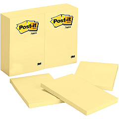 Post-it® Notes Original Notepads 4" Flag/Note Width x 6" Flag/Note Length - Rectangle - 100 Sheets per Pad - Unruled - Canary Yellow - Paper - Self-adhesive, Repositionable - 12/Pack - 2 / Bundle (659YWBD) Post-it® Notes Original Notepads 4" Flag/Note Width x 6" Flag/Note Length - Rectangle - 100 Sheets per Pad - Unruled - Canary Yellow - Paper - Self-adhesive, Repositionable - 12/Pack - 2 / Bundle (659YWBD)