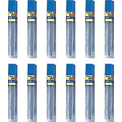 Pentel Super Hi-Polymer Leads 0.7 mm , Medium Point - 2H - Black Lead - 12/Tube - 12 / Box (502HBX) Pentel Super Hi-Polymer Leads 0.7 mm , Medium Point - 2H - Black Lead - 12/Tube - 12 / Box (502HBX)