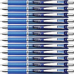 Pentel EnerGel RTX Liquid Gel Pens 0.5 mm Fine Needle Pen Point - Refillable - Retractable - Blue Ink - Gel-based - Blue Barrel - Stainless Steel Tip - 12 / Box (BLN75CBX) Pentel EnerGel RTX Liquid Gel Pens 0.5 mm Fine Needle Pen Point - Refillable - Retractable - Blue Ink - Gel-based - Blue Barrel - Stainless Steel Tip - 12 / Box (BLN75CBX)