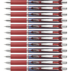 Pentel EnerGel RTX Liquid Gel Pens 0.7 mm Medium Needle Pen Point - Refillable - Retractable - Red Ink - Gel-based - Blue Barrel - Stainless Steel Tip - 12 / Box (BLN77BBX) Pentel EnerGel RTX Liquid Gel Pens 0.7 mm Medium Needle Pen Point - Refillable - Retractable - Red Ink - Gel-based - Blue Barrel - Stainless Steel Tip - 12 / Box (BLN77BBX)