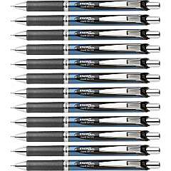 Pentel EnerGel RTX Liquid Gel Pens 0.7 mm Medium Needle Pen Point - Refillable - Retractable - Black Ink - Gel-based - Blue Barrel - Stainless Steel Tip - 2/Pack - 6 / Box (BLN77BP2ABX) Pentel EnerGel RTX Liquid Gel Pens 0.7 mm Medium Needle Pen Point - Refillable - Retractable - Black Ink - Gel-based - Blue Barrel - Stainless Steel Tip - 2/Pack - 6 / Box (BLN77BP2ABX)