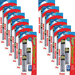Pentel Super Hi-Polymer Leads 0.5 mm , Fine Point - HB - Graphite Lead - 30/Tube - 12 / Box (C25BPHB3K6BX) Pentel Super Hi-Polymer Leads 0.5 mm , Fine Point - HB - Graphite Lead - 30/Tube - 12 / Box (C25BPHB3K6BX)