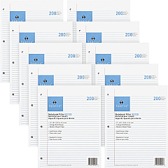 Sparco Notebook Filler Paper - Letter 200 Sheets - Ruled Red Margin - 16 lb Basis Weight - Letter - 8 1/2" x 11" Sheet Size - White Paper - Subject - 200/Pack - 10 / Bundle (82120BD) Sparco Notebook Filler Paper - Letter 200 Sheets - Ruled Red Margin - 16 lb Basis Weight - Letter - 8 1/2" x 11" Sheet Size - White Paper - Subject - 200/Pack - 10 / Bundle (82120BD)