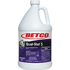 Betco Quat-Stat 5 Disinfectant Gallon Concentrate - 128 fl oz (4 quart) - Lavender Scent - Deodorant - Purple - 1 Each (3410400) Betco Quat-Stat 5 Disinfectant Gallon Concentrate - 128 fl oz (4 quart) - Lavender Scent - Deodorant - Purple - 1 Each (3410400)