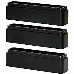 DAC&reg; Stax MP-216 Ergonomic Height-Adjustable Monitor/Laptop Riser Blocks Kit, Black Large x 6" Width x 1.50" Depth x 1.25" Height - Stackable, Adjustable Height, Sturdy, Comfortable, Ergonomic Design - Black - 1 Each - TAA Compliant (02250)