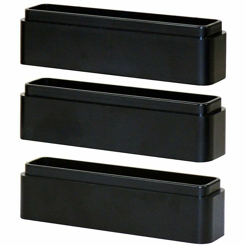 DAC&reg; Stax MP-216 Ergonomic Height-Adjustable Monitor/Laptop Riser Blocks Kit, Black Large x 6" Width x 1.50" Depth x 1.25" Height - Stackable, Adjustable Height, Sturdy, Comfortable, Ergonomic Design - Black - 1 Each - TAA Compliant (02250)