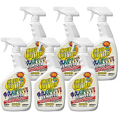 Krud Kutter Graffiti Remover Ready-To-Use - 32 fl oz (1 quart) - Water Based, Non-flammable - Clear - 6 / Carton (GR326CT)