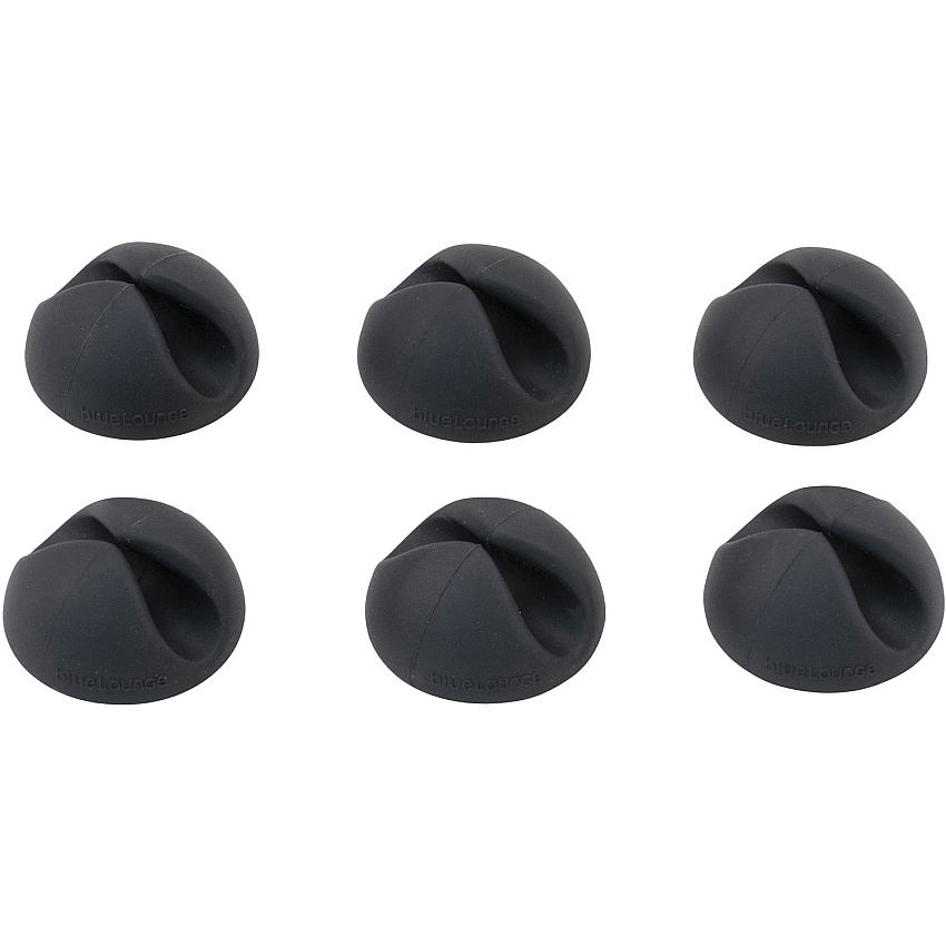 Bluelounge CableDrop Cable Anchors Cable Clip - Black - 1.10" Length - 1 Pack (BLUCDBL)
