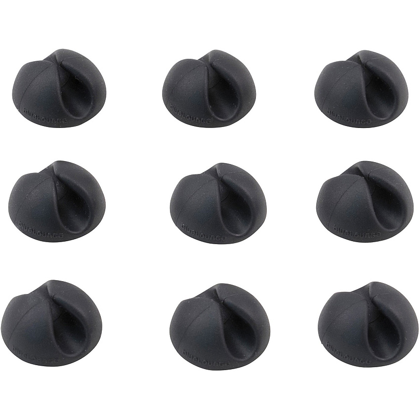Bluelounge CableDrop Mini Cable Anchor for Small Cords Cable Clip - Black - 0.80" Length - 1 Pack (BLUCDMBL)